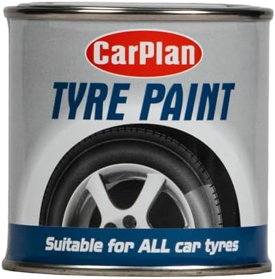 CarPlan Tyre Paint - Suitable for All Car Tyres, Black, 250 ml