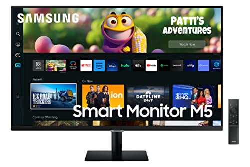 Samsung Smart Monitor M5, Flat 32'', 1920x1080 Full HD, Smart TV Amazo...