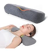 Cervical Neck Pillow for Sleeping, Memory Foam Pillow Neck Bolster Pillow for Stiff Neck Pain Rel...