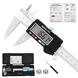 Digital Caliper Measuring Tool, Stainless Steel Vernier Caliper Digital, Micrometer Calipers with...