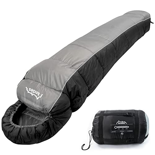 Andes Nevado 400 XL 4 Season Camping Mummy Sleeping Bag...