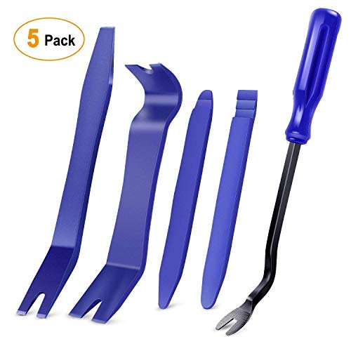 3000gt steering wheel adaptor - GOOACC 5PCS Auto Trim Removal Tool Kit No-Scratch Pry Tool Kit for Car Door Clip Panel & Audio Dashboard Dismantle -5PCS