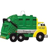 Personalized Garbage Truck Ornament 2024 – Fast & Free 24h Customization – Kids Christmas Ornamen...