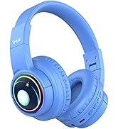 Kids Bluetooth Headphones with RGB Lights, Tribit Starlet02 Safe Sound Tech+ 85dBA Volume Limited...