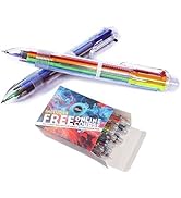 Multicolor Pens - 24 Pack of 6-in-1 & 12 Pack of 10-in-1 Retractable Ballpoint Pens - 6 Vivid Col...