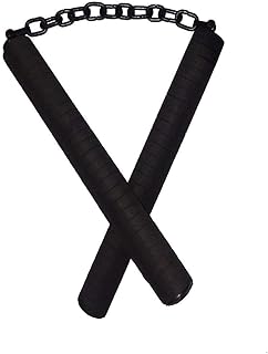 Gadget Deals Rubber Foam- Nunchaku - with Black Handle | nunchaku Rubber | nunchaku Foam - Karate Stick | Karate Equipment