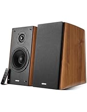 Edifier R2000DB Active Bluetooth Bookshelf Speakers - Optical Input - 2.0 Wireless Near-Field Studio Monitor Speakers - 120 Watts RMS with 5″ Large Woofer – Warm Oak