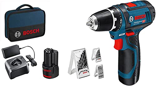 Bosch Professional Sistema 12V Trapano Avvitatore GSR 12V-15 (incl. ba...