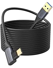 5Gbps High Speed VR Link Cable [16.4FT/5M], Compatible with Meta Quest Pro/Quest 2 3, CableCreation USB Male to USB C 3.1 Male Cable VR Headsets Accessories Gaming PC Link Cable 16FT