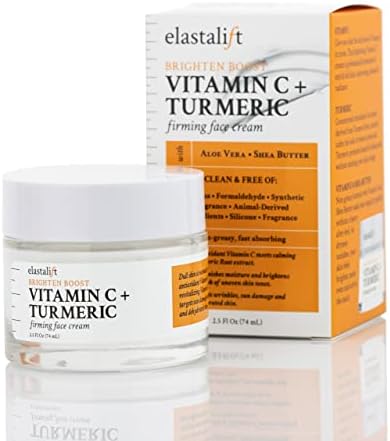 Elastalift Vitamin C Firming Face Cream Moisturizer Skin Care Facial Lotion, Potent Vitamin C Gel Cream For Face Targets Dry Skin, Age Spots, Wrinkles, Hyperpigmentation, & Sun Damaged Skin, 2 Fl Oz