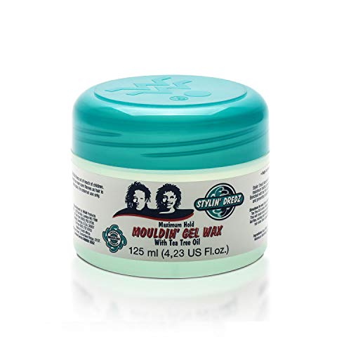 Stylin' Dredz Mouldin' Gel Wax - Loc n Twist Gel - Dreadlock Gel Wax with Tea Tree Oil - 125 ml Single