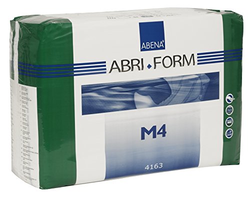 Abena Abri-Form Comfort Plastic-Backed Briefs, Level 4, (Medium To Large Sizes) Medium, 14 Count