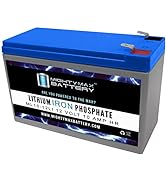 Mighty Max Battery ML10-12LI - 12 Volt 10 AH Deep Cycle Lithium Iron Phosphate (LiFePO4) Recharge...