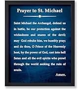 Poster Master Prayer to Saint Michael Poster - Saint Michael the Archangel Print - Inspirational ...