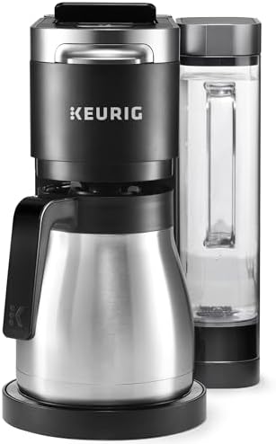 Keurig K-Duo Plus Single Serve & Carafe Coffee Maker, Multi-Position 60oz Removable Reservoir, Programmable Auto Brew Carafe, Black