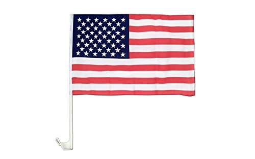 Ramsons Imports USA American Flag 12x18 Car Window Flag Double Sided