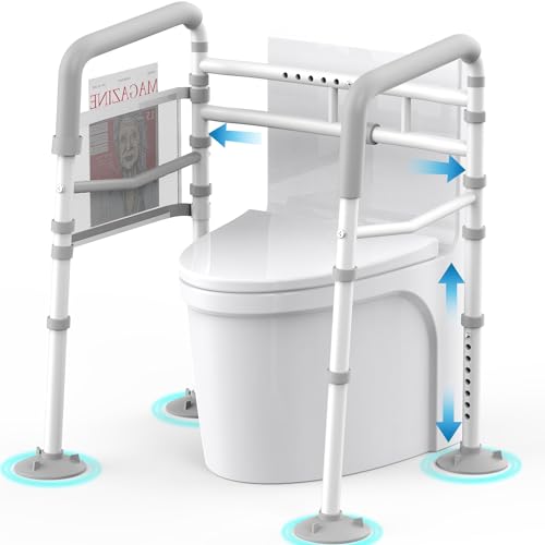 Photo 1 of Stand Alone Toilet Safety Rail - Adjustable Width and Height Fit Any Toilet