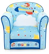 Costzon Kids Couch, Children's Sofa Armrest Chair with Pattern, Toddler Furniture w/Sturdy Wood C...