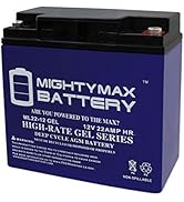 ML22-12GEL - 12 Volt 12 AH, GEL Type, Internal Thread (INT) Temrinal, Rechargeable SLA AGM Battery