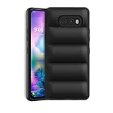 Plus Puffer Case Camera Protection Soft Back Cover for LG G8x ThinQ - Black