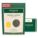 VAHDAM, Grüner Tee Lose Aus Den Himalaya (100g, 50+ Tassen) 100% Reiner Grüntee Aus Den Hochlandplantagen | FTGFOP1, Glutenfrei | Frisch & Direkt Von Der Quelle In...