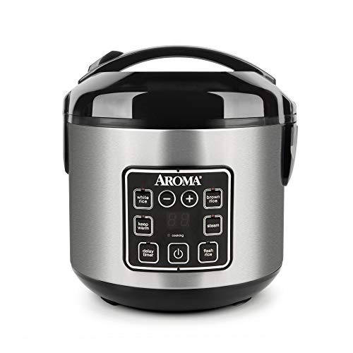 3 in 1 multicooker - Aroma Housewares ARC-914SBD Digital Cool-Touch Rice Grain Cooker and Food Steamer, Stainless, Silver, 4-Cup (Uncooked) / 8-Cup (Cooked)