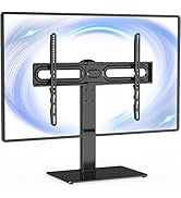 WALI Universal TV Stand, Table Top TV Stand for 37 to 70 inch LCD LED TVs, 9 Level Height Adjusta...