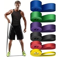 QSHOP® Ultimate Power Premium Latex Resistance Band for Warm-Ups, Muscle Stretching, Strength Building for Gym, Training Me…