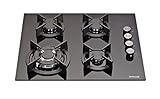 MILLAR GH6041XEB 60cm Built-in 4 Burner Black Gas on Glass Hob/Cooker/Cooktop with FFD