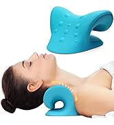 Neck Stretcher for Neck Pain Relief, Neck and Shoulder Relaxer Cervical Neck Traction Device Pill...