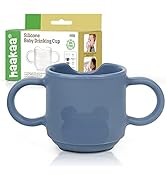 Haakaa Silicone Toddler Cups, BPA Free Drop-Proof Training Cups for Baby 6 Months+, 5 Ounce (Blue...