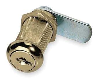 Disc Cam Lock, Brass, 5 Pin, 1 3/8 In Long