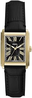 Fossil Men's Carraway Three-Hand Black Croco Leather Watch