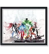 Poster Master Superhero Poster - Comic Book Print - Watercolor Art - Fantasy Wall Art - Gift for ...