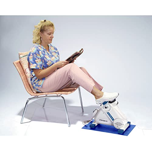 woman using Exerpeutic Motorized Leg and Arm Pedal Exerciser