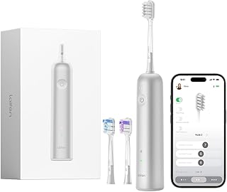 Laifen Wave Electric Toothbrush, Oscillation & Vibration Sonic Electric Toothbrush for Adults with App, 3 Brush Heads, IPX...