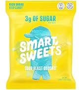 SmartSweets Low Calorie Plant-Based Free From Sugar Alcohols Candy, Sour Blast Buddies, 1.8 Ounce...