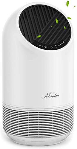 Mooka True HEPA Air Purifier for Large Room Up to 323ft², Ozone Free Air Cleaner