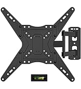 WALI TV Wall Mount for Most 26-55 inch LED TV Flat Panel Screen, Full Motion TV Mount Bracket wit...