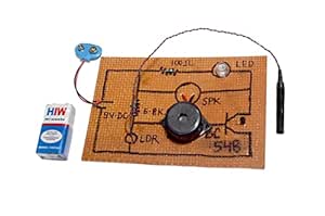 Laser Security System Circuit Diagram on PCB for Multipurpose Use for Science Projects.