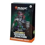 Magic: The Gathering Outlaws of Thunder Junction Commander Deck - Grand Larceny (100-Card Deck, 2-Card Collector Booster Sample Pack + Accessories)