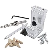 General Tools Woodworking Pocket Hole Jig Kit #850 - All-In-One Aluminum Pocket System with Carry...