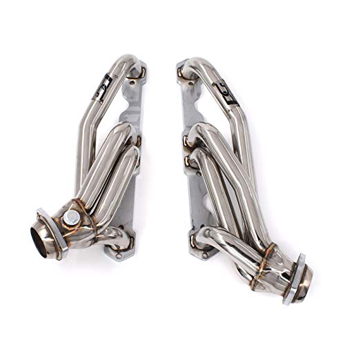 Exhaust Headers 1-1/2 in. 304 Stainless Steel Polished Finish for 88-95 C1500 C2500 K1500 K2500 Silverado Sierra 92-95 Suburban Blazer Jimmy Tahoe Yukon 305 350 cu. in. 5.0L 5.7L