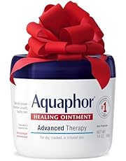 Aquaphor Healing Ointment Advanced Therapy Skin Protectant, Body Moisturizer for Dry Skin, Minor Cuts and Burns, Dry Cuticles, Cracked Heels, Hands and Lips, 14 Oz Jar