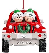 Personalized Couple Ornament 2024 – Fast & Free 24h Customization – Family of 2 Christmas Ornamen...