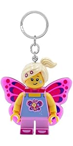 LEGO Iconic Keychain Light - Butterfly Girl - 2 Inch Tall Figure (KE171H)