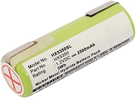 subtel Battery Compatible with Braun Oral B/Series 3 / Series 4 / Series 6 / Series 5 / Series 7 (Ø17mm) 2500mAh 1.2V