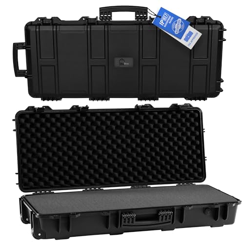 BluBox TSA Approved Rifle Carry Case - Waterproof Long Case - 36.61x14x6 Inches, IP67 Rated Hard Case for Rifles, Bows, Survey Equipment, and Musical Instruments