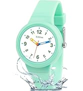 Kids Analog Watch for Girls Boys Waterproof Learning Time Wrist Watch Easy to Read Time WristWatc...