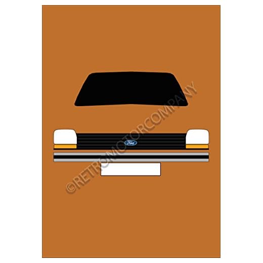 Ford Fiesta MK1 L - Retro Motor Company Greeting Card